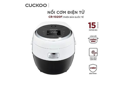 Nồi cơm điện Cuckoo 1.8 lít CR-1020F thiết kế ấn tượng